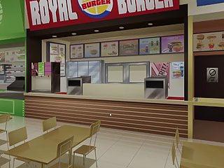 Japanisches Girl wird von einem muskulösen Mann gevögelt