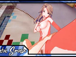 Katalina schluckt das Sperma von ihrem Gesicht