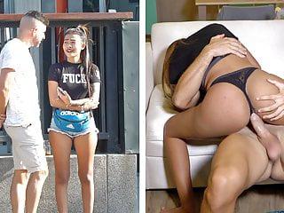 Thai Teen mit super geilen Arsch und geilen Titten beim Sex im Urlaub