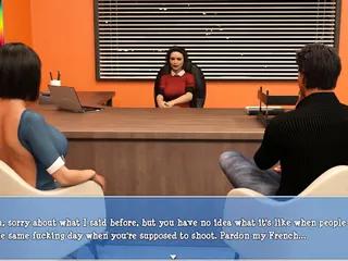 Verheiratetes Paar spielt auf dem fernseh herum